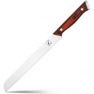 imarku Serrated Bread Knife 10 Inch - High Carbon Ultra Sharp Stainless Steel Kitchen Knife