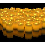 BANBERRY DESIGNS LED Lighted Flickering Votive Style Flameless Candles Box of 144 - Wedding Decorations - Faux Candles - Flameless Candle Set  Centerpieces