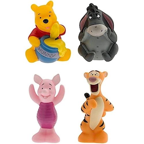 디즈니 Disney Winnie The Pooh Squeeze Toy Set in Vinyl Storage Bag 4 Piece