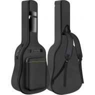 [아마존베스트]GLEAM Guitar Gig Bag - 0.3 Inch Sponge Padding Fit 41 Inch Acoustic Waterproof Black