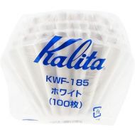 Kalita Wave Paper Coffee Filters I Larger Size 185 I 100 Count I Specially Pour Over Dripper I Made in Japan, Large, White