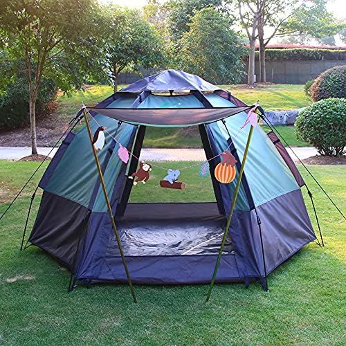  通用 Outdoor Automatic Tent Camping Thick Hexagonal Camping Tent Wind and rain Double Storm-Proof Super Light Tent