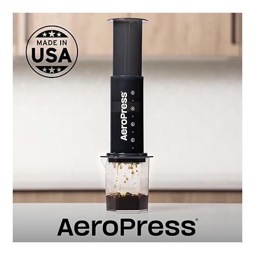  Aeropress Coffee Maker Carafe, 20 oz (600 ml) Capacity, Shatterproof Pour Over Coffee Carafe, Ideal for Original, Clear, and XL Presses, Compact and Travel-Friendly Design, Made in USA