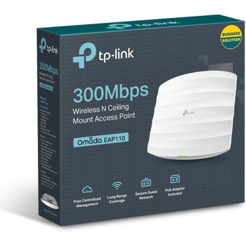  [아마존베스트]TP-Link Omada N300 Ceiling Mount Wireless Access Point | PoE Powered | SDN Cloud Access & Omada app for Easy Management (EAP115)