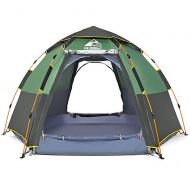 Lumeng Waterproof Double Layer Dome Tent Double Layer Tent Backpacking for Camping Hiking with Carrying Bag (Color : Green, Size : One Size)