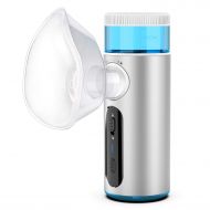 CISNO Handheld Ultrasonic Inhaler for Kids Adults, USB Rechargeable Humidifier Cool Mist for Home Use, with Mask and Mouthpiece