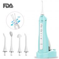 Laechen Cordless Water Flosser 220ml Rechargeable Dental Flosser Teeth Cleaner with 5 Jet Tip Oral...