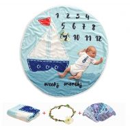 AmazingM Newborn Baby Shower Gifts Set for Boy and Girl,Monthly Baby Milestone...