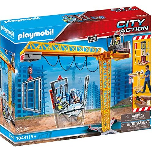 플레이모빌 Playmobil RC Crane with Building Section