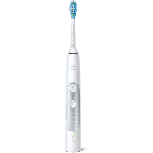 필립스 Philips Sonicare ExpertClean 7300 Electric Toothbrush HX9611/19 with Sound Technology, Pressure Control, Travel Case, Pack of 2, White