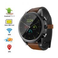 XIAYU Fitness Tracker Smart Watch, Heart Rate Monitor Sports Health Monitoring Pedometer Support Sim Card 4g Voice Call Built-in Hd Camera,Brown