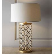 FAFZ Table Lamp/American Country Room Iron Fountain Gold Table Lamp/Creative Living Room Decoration Bedroom Bedside Table Lamp