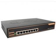 BV-Tech 8 Gigabit PoE/PoE+ Ports Switch - Plug and Play- 19 Rackmount - 130W - 802.3af/at