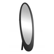 Candace & Basil MIRROR - 59H / BLACK CONTEMPORARY OVAL FRAME
