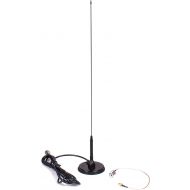 Authentic Genuine Nagoya UT-72 Super Loading Coil 19-Inch Magnetic Mount (Heavy Duty) VHF/UHF (144/430Mhz) Antenna PL-259, Includes Additional SMA Adaptor for BTECH and BaoFeng Han