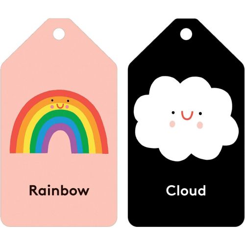  [아마존베스트]Mudpuppy Babys First Words Flash Cards  26 Double-Sided Word Flash Cards on a Reclosable Plastic Ring, Learning Game for Babies and Toddlers Ages 3 to 5, Multicolor