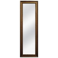 MCS 12x48 Inch Over the Door Mirror with Rope Finish, 18x54 Inch Overall Size, Antique Gold (47704)