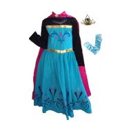FashionModa4U Inspired Elsa Coronation Dress, Tiara and Gloves Set