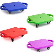 GSE Games & Sports Expert Gym Plastic Scooter Board with Handles (6 Colors Available)