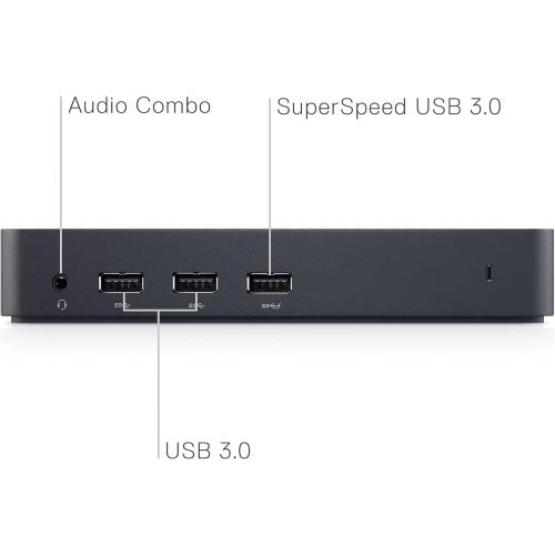 델 Dell USB 3.0 Ultra HD/4K Triple Display Docking Station (D3100), Black