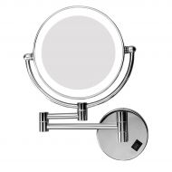Fancii Excelvan LED Lighted Double Sided Swivel Vanity Makeup Mirror with 10x Magnification, 8 inches for 360...