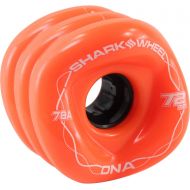 Warehouse Skateboards 72mm Shark Wheels DNA Orange with Black Hubs Skateboard Wheels - 78a with Bones Bearings - 8mm Bones Reds Precision Skate Rated Skateboard Bearings (8) Pack - Bundle of 2 Items