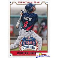 WOWZZer Hunter Greene 2015 Panini USA Baseball Stars and Stripes #43 ROOKIE Card in MINT Condition in Ultra Pro Top Loader! Expected #1 Pick in 2017 MLB Draft! 102 MLB Fastball and Home Ru