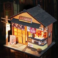 NWFashion Handmade DIY Japanese Style Store House With Furniture (Sushi Bar)
