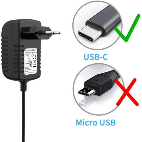  [아마존베스트]NEUE DAWN 5.1V 3A Type C USB C Power Supply Adapter with Switch for Raspberry Pi 4 Model B (1GB / 2GB / 4GB) / 5.1V 3A USB C EU Plug USB Type C Charging Cable with On/Off Switch