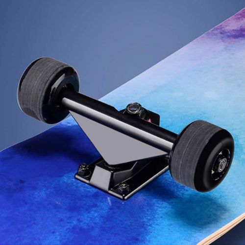  JH Professional Skateboard 31/80cm, Beginners, Children and Above Adults, Street Style (Starry Sky-Double-Sided) Four-Wheel Flashing Double Tilt Scooter