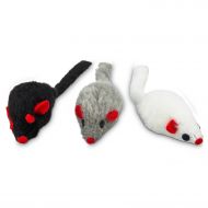Leaps & Bounds Fuzzy Mice Cat Toys with Catnip, Pack of 12, Multi-Color
