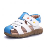 Mobnau Athletic Closed Toe Leather Kids Boys Sandals for Toddler