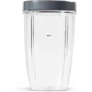 NutriBullet NBM-U0270 24 Ounce Tall Cup with Standard Lip Ring, Clear/Gray