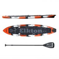 Vibe Elkton Outdoors 12’ IBIS Pro Stand Up Fishing Paddleboard, Hybrid Angler SUP Kayak Package, Ultra Durable Rotomolded Construction