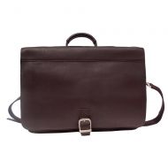 Piel Leather Executive Briefcase, Chocolate, One Size