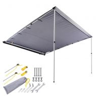AMPERSAND SHOPS 8-1/5 x 8-1/5 Retractable Portable Camping SUV Vehicle Automobile Sun Shade Shelter Side Awning Attachment 67 sq. ft