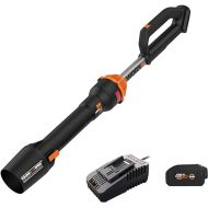 Worx Nitro WG543 20V LEAFJET Leaf Blower Cordless with Battery and Charger, Blowers for Lawn Care Only 3.8 Lbs., Cordless Leaf Blower Brushless Motor - Battery & Charger Included