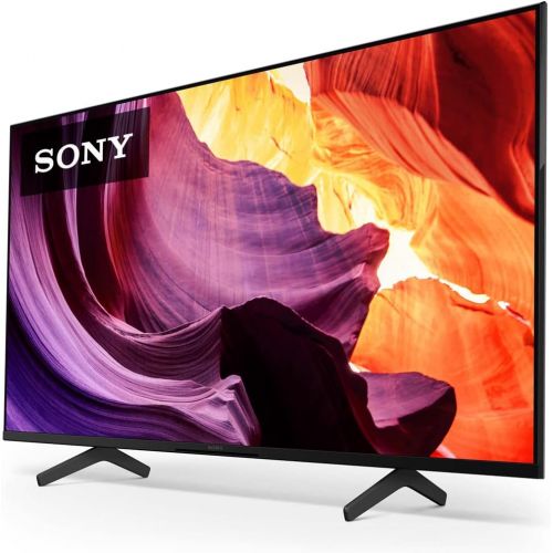 소니 Sony KD-43X80K 43 inch X80K 4K Ultra HD LED Smart TV 2022 Model Bundle with Premium 2 YR CPS Enhanced Protection Pack