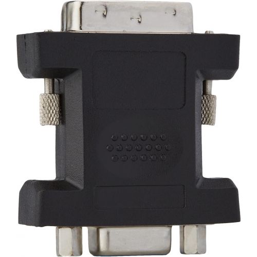  [아마존베스트]PremiumCord DVI to VGA Adapter, DVI-I (24 + 5) Male to VGA Female (15 Pin), Nickel-Plated, Colour: Black