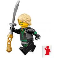 LEGO The Ninjago Movie Minifigure - Lloyd Green Ninja (with Hair, Sword, and Display Stand) 70617