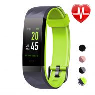LETSCOM Fitness Tracker HR Color Screen, Heart Rate Monitor, IP68 Waterproof Smart Watch with Step Counter Sleep Monitor, Pedometer Watch for Men Women Kids