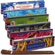 인센스스틱 TRUMIRI Satya Incense Sticks Variety Pack #2 And Incense Stick Holder Bundle With 6 Fusion Series Fragrances