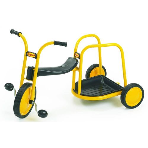  [아마존베스트]Angeles MyRider Chariot Bike, Yellow  Perfect for Two Riders Ages 3+  Encourages Active Play, Social Interaction  Supports Up to 140lbs.  Durable Tricycle Design with Built-In