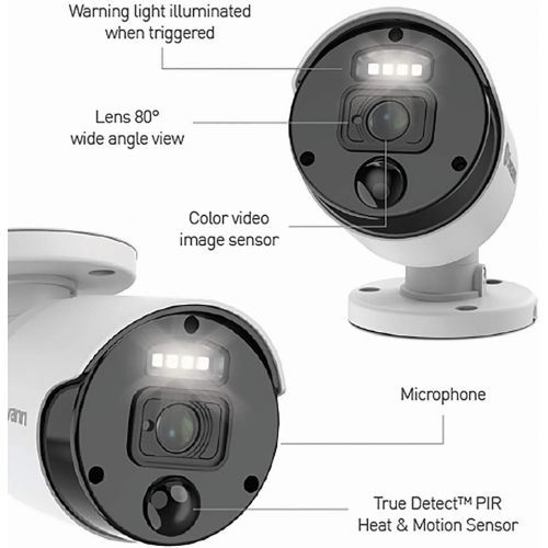  [아마존베스트]Swann Security Camera System CCTV, 4 Camera 8 Channels POE NVR Master 4K Upscale Video Wired Surveillance, Indoor Outdoor, Night Vision, Heat Motion Detection, SWNVK-876804