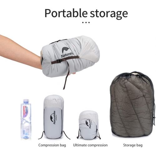  [아마존베스트]Naturehike 1.26lbs Ultralight 800 Fill Power Goose Down Sleeping Bag - Ultra Compact Down Filled Lightweight Backpack Envelope Sleeping Bag for Hiking Camping