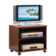 Benzara Transitional Style Open Shelves, Brown TV Cart