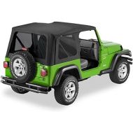 Bestop® 51193-35 Black Diamond Replace-a-Top Soft Top Tinted Windows-No door skins included-No frame hardware included- 2003-2006 Jeep Wrangler (except Unlimited)