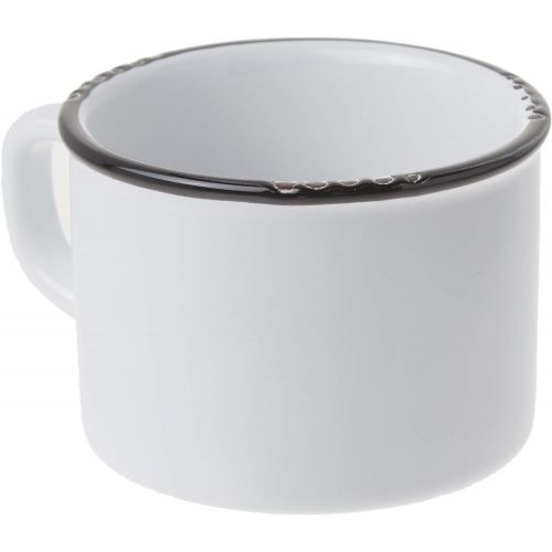  Abbott Collection Enamel Look Stoneware Cappuccino Cup, White