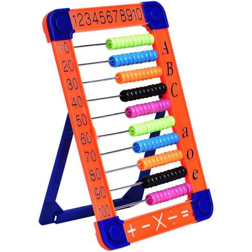  [아마존베스트]MICKYU Plastic Abacus Math Toy- Classic Educational Counting Toys for Kids with 100 Beads