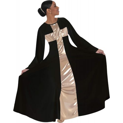 Body Wrappers Womens Praise Cross Long Worship Dress - 620